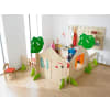 Trennwandhaus zum Bauen mit Tür und Baum