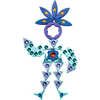 GRIMM‘S Lege-Mandala, blau, 44 Teile