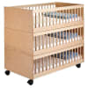 Kinderbett mit Rollen, 118x64x44cm
