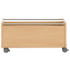 Rollkiste aus Holz, 80x33cm