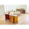 Bogenschrank move.upp®, Acryl am Innenradius, div. Farben, B 100,8 x H 79 x T 38 cm