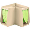 Winkelschrank grow.upp mit Beleuchtung inkl. Vorhang, div. Farben, B 111 x H 102 x T 111 cm