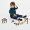 Holztiere-Set, Afrika, 8-teilig