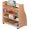 Bücherschrank Forminant, Dekor, mit Rollen, B100 x H91 x T48 cm