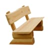 Kita-Gartenbank L100xT24xH50 cm, Sitzhöhe 22 cm, Holzbank