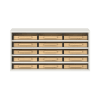 Pureo Eigentumsschrank, offen, Dekor B100 x H50 x T42 cm