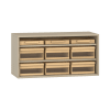 Pureo Materialschrank Acryl, offen, Dekor B100 x H50 x T42 cm