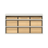 Pureo Materialschrank, offen, Dekor B100 x H50 x T42 cm