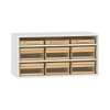 Pureo Materialschrank Acryl, offen, Dekor B100 x H50 x T42 cm