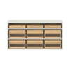 Pureo Materialschrank Acryl, offen, Dekor B100 x H50 x T42 cm
