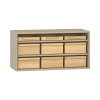 Pureo Materialschrank, offen, Dekor B100 x H50 x T42 cm