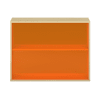 Pureo Regalschrank Acryl, offen B100 x H75 x T42