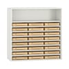 Pureo Eigentumsschrank, offen, Dekor B100 x H100 x T42 cm