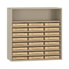 Pureo Eigentumsschrank, offen, Dekor B100 x H100 x T42 cm