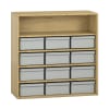 Pureo Materialschrank B100 x H100 x T42 cm