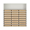 Pureo Eigentumsschrank, offen, Dekor B100 x H100 x T42 cm