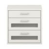 Pureo Schubkastenschrank Acryl, Dekor B50 x H50 x T42 cm