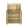 Pureo Schrank-Arbeitsplatz, Stehhöhe B100 x H150 x T42 cm