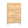 Pureo Schrank-Arbeitsplatz, Stehhöhe B100 x H150 x T42 cm