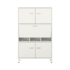 Pureo Schrank-Arbeitsplatz, Sitzhöhe, Dekor B100 x H150 x T42 cm