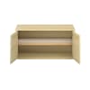 Pureo Doppeltürenschrank mit Rollboden B100 x H50 x T60 cm