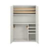 Pureo Musikschrank mit 2 Rollböden, Dekor B100 x H150 x T60 cm