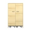 Pureo Materialschrank mit Rollwagen B100 x H150 x T60 cm