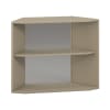 Pureo Regalschrank 60°, offen, Dekor B96,4 x H75 x T43,7 cm