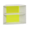 Pureo Regalschrank 60°, offen, Dekor B96,4 x H75 x T43,7 cm