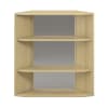 Pureo Regalschrank 60°, offen, B96,4 x H100 x T42,7 cm