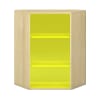 Pureo Regalschrank 60°, offen, B96,4 x H100 x T42,7 cm