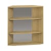Pureo Regalschrank 60°, offen, B96,4 x H100 x T42,7 cm
