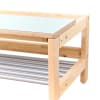 Garderobenbank B120xH35xT45 cm, YUNA, mit Schuhablage, montierbar