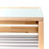 Garderobenbank B120xH35xT45 cm, YUNA, mit Schuhablage, montierbar