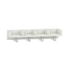 Mützenablage Lyra niedrig 4 Fächer, Dekor, B80 x H15 x T22 cm