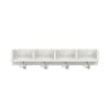 Mützenablage Lyra niedrig 4 Fächer, Dekor, B80 x H15 x T22 cm
