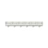 Mützenablage Lyra niedrig 6 Fächer, Dekor, B119,1 x H15 x T22 cm