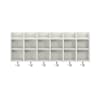 Doppelablage Lyra offen 6 Fächer, Dekor, B119,1 x H42,5 x T22 cm
