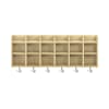 Doppelablage Lyra offen 6 Fächer, Dekor, B119,1 x H42,5 x T22 cm