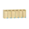 Doppelablage Lyra 6 Türen links, B 119,1 x H42,5 x T33 cm