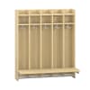 Wandhängegarderobe Lyra 5 Felder mit Sitz,B99,5xH115,8xT22cm