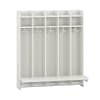 Wandhängegarderobe Lyra 5 Felder mit Sitz,B99,5xH115,8xT22cm