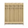 Wandhängegarderobe Lyra 5 Felder mit Sitz,B99,5xH115,8xT22cm