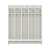 Wandhängegarderobe Lyra 5 Felder mit Sitz,B99,5xH115,8xT22cm