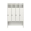 Standgarderobe Lyra 4 Felder, Tür rechts, B105,5xH160,5xT34,9cm