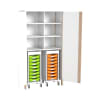 Materialschrank Linus mit 2 Rollwagen, B 110,4 x H 208,6 (mit Füßen) x T 60 cm