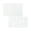 Steckplatten Buchstaben + Zahlen, 2 Stück