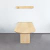 Wandklapptisch, rund, L 140 x B 70 cm