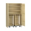 Pureo Materialschrank mit Rollwagen B100 x H150 x T60 cm
