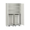 Pureo Materialschrank mit Rollwagen, Dekor B100 x H150 x T60 cm